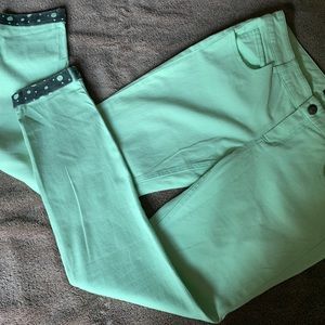 Macaroon green skinny pants